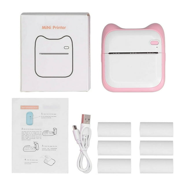 MesaSe Portable Mini Picture Printer Bluetooth Direct Connection 203DPI Thermal Printer