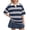 Gray -BW31, variant on Striped Polo Shirts for Women Oversized Short Sleeve V Neck Y2k Streetwear Tops Summer Casual Tee Yellow XL