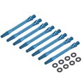thumbnail image 1 of Uxcell 8Pcs Ejes de Dardos de Aluminio con Rosca 2BA, Accesorios de Reemplazo con Anillos de Goma para Punta de Acero, Azul Cielo 45mm, 1 of 5