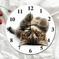 thumbnail image 2 of Soliyoahee Clocks for Living Room Funny Cats 10inch Wall Clock Cute Animals Small Battery Operated Wall Clocks Decorative for Kitchen Living Room Bedroom Bathroom Dining Room, 2 of 6