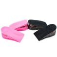 thumbnail image 3 of Unisex Adjustable 2 layers Height Increase Insole Heel Inserts Invisible Shoe Lifts Heel Half Insoles Shoe Elevator Inserts (Black), 3 of 6