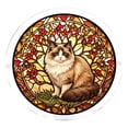thumbnail image 2 of Sun Catcher Window Hanging, 2D Acrylic Ragdoll Cat Stained Glass Style, 1 Pack Assembly Required, Home Window Decor Sunlight Catching Pendant, 2 of 9