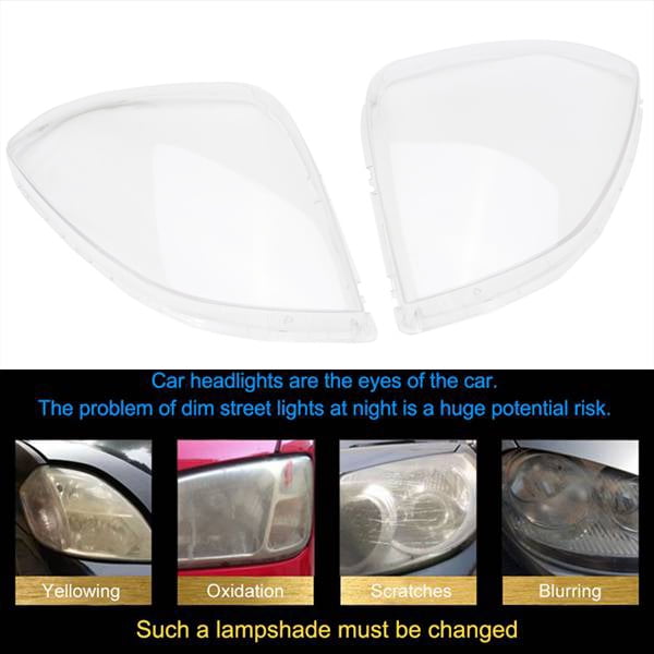 1pair Front Headlight Headlamp Clear Lens Cover For Hyundai Tucson 2005-2009 