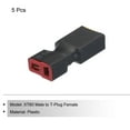 thumbnail image 3 of Unique Bargains XT60 Male to T-Plug Female Connector Adapter RC, RC LiPo Battery Converter 5pcs, 3 of 6