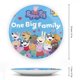 thumbnail image 2 of Peppa Pig Plato decorativo de porcelana fina (bone china), plato decorativo de cerámica para hogar, oficina, soporte de pared, platos decorativos para dormitorio - 6 pulgadas (15 cm), 2 of 6