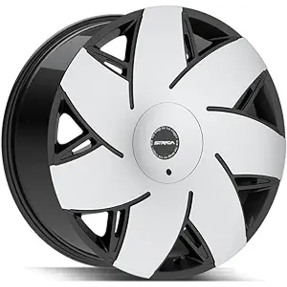 Strada Turbina Gloss Black Machined - 24X9.5-6x135 Bolt Pattern, 24mm Offset
