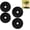 4PCS, variant on 36 Inch Black Non-Woven Tree Mulch Ring, Reusable Circular Tree Rings Weed Barrier Mat for Landscaping, Breathable Moisture Retention Root Protector for Trees,4PCS:Medium