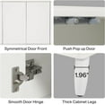 thumbnail image 5 of Tribesigns Sideboard Cabinet with Storage, 59.4-Inch Modern Sideboard Buffet Storage Cabinet with Doors for Kitchen Dining Room Living Room(White), 5 of 7