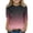 #A01-Watermelon Red, variant on Abcomgle Girls Tshirts 8-10 Years Old Crewneck Gradient Toddler T-Shirt 3/4 Sleeve Tshirt Summer Cute Cotton Tops