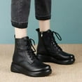 thumbnail image 1 of Styesk Bottes pour Femmes Bottines Rétro Élastiques pour Femmes Mode Talon Moyen Bout Rond Chaussures à Talon Moyen à Fermeture Éclair Bottes de Travail pour Femmes, 1 of 7