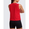 thumbnail image 2 of Remera sin mangas CRZ YOGA de algodón Pima roja talla M, 2 of 7