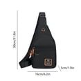thumbnail image 4 of InsCrazy Sling Bag for Men Chest Shoulder Crossbody Canvas Bag Leisure Hundred Sports Travel Outdoor, 4 of 7