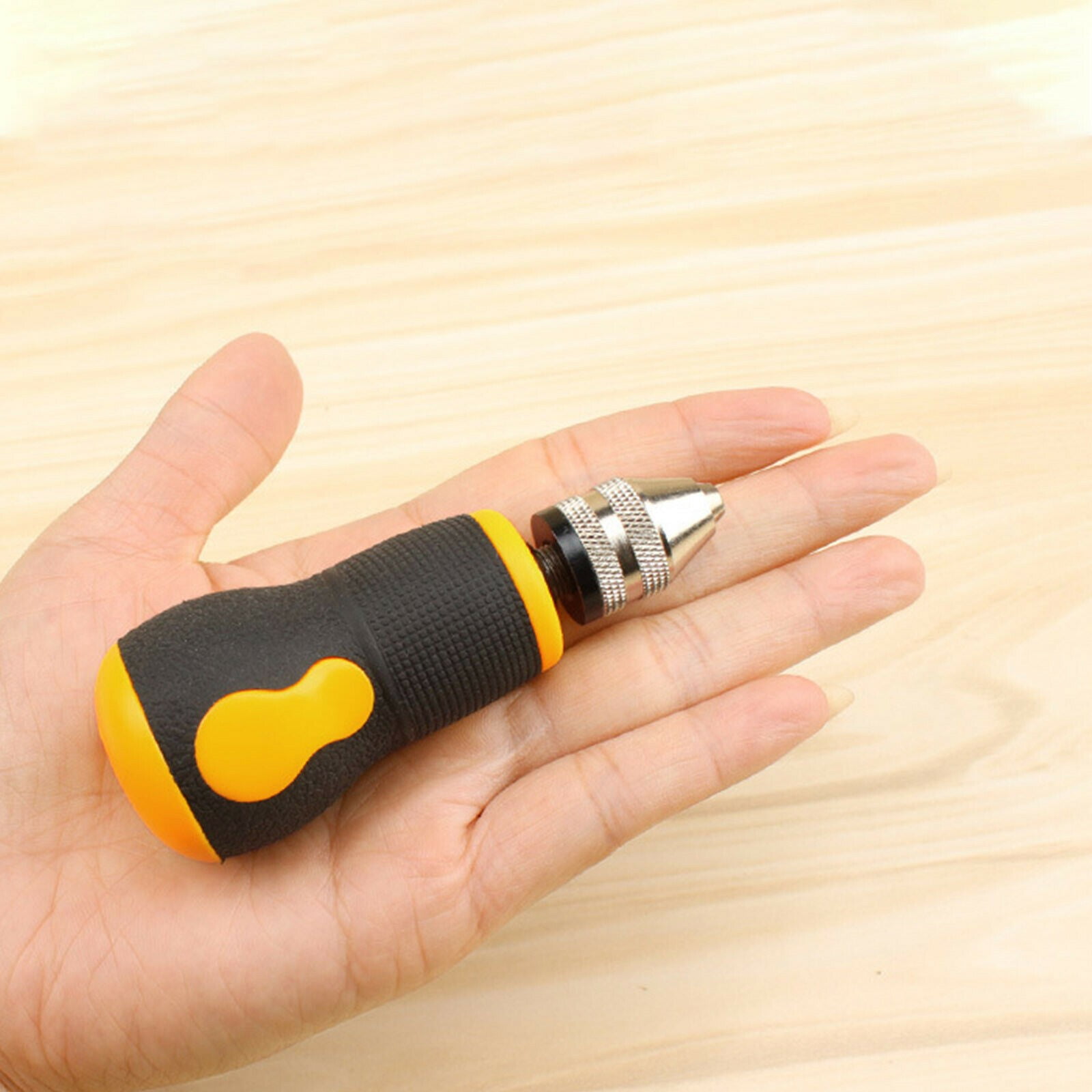 Ruibeauty Portable Micro Mini Tiny Hand Drill+10pcs Drill Bits 0.5