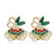 thumbnail image 1 of New Trendy Rhinestone Imitation Pearl Snowflake Bell Elk Christmas Hat Stud Earrings For Women Christmas Jewelry Accessories, 1 of 5
