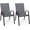 Gray, variant on Gymax Set of 2 Patio Dining Chairs Stackable Armrest Space Saving Garden Black & Navy