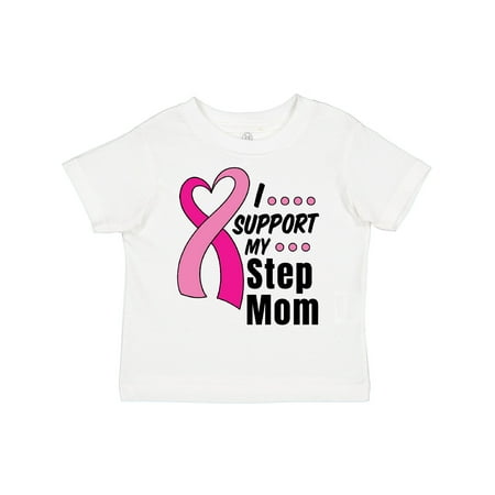 

Inktastic Breast Cancer Awareness I Support My Step Mom Pink Ribbon Gift Toddler Boy or Toddler Girl T-Shirt