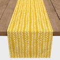 thumbnail image 3 of Creative Products Modern Herringbone Yellow 16x72 Poly Twill Table Runner, 3 of 3