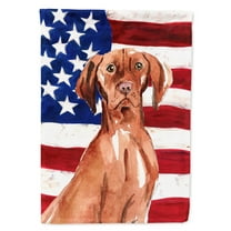 Patriotic USA Vizsla House Flag