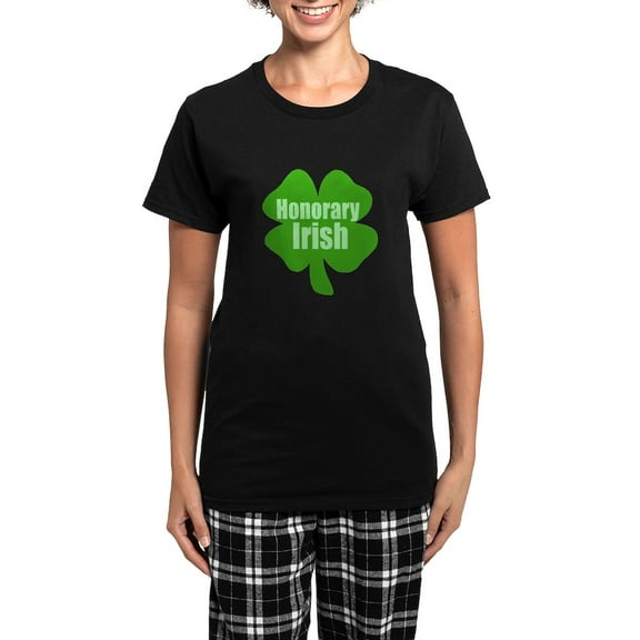 CafePress - Honorary Irish St Patrick's D Women's Dark Pajamas - Women's Short Sleeve Print T-Shirt and Pants Dark Cotton Pajama Set