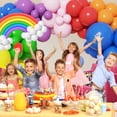 thumbnail image 4 of Kit de arco de guirnalda de globos mate de colores arcoíris para hacer uno mismo, globos de látex para fiesta de cumpleaños, suministros para decoración de bodas para niñas Golobs, 4 of 5