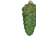 thumbnail image 4 of Northlight 5.5" Green and Gold Glitter Beaded Pine Cone Christmas Ornament, 4 of 4