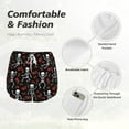 thumbnail image 4 of Salouo Skeleton with Roses Print Women's 2 in 1 Running Shorts Double-Layer Shorts Athletic Workout Gym Yoga Shorts Running Shorts for Women-Small, 4 of 7