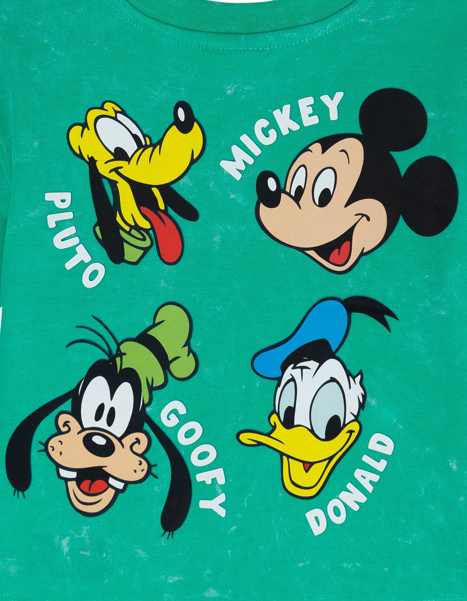 Disney Mickey Mouse Goofy Donald Duck French Terry T-Shirt and Shorts Outfit Set Toddler to Big Kid