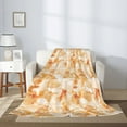 thumbnail image 2 of Rateoe Watercolor Sea Shells Pattern Flannel Throw Blanket, Ultra-soft Blanket for Bed, Couch, Car, Hypoallergenic Anti-pilling blanket-50"x40"(Vertical), 2 of 6