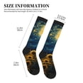thumbnail image 4 of Pofeuu Oil Starry Sky Sunflower Print Compression Socks for Women & Men Circulation - Best Support for Nurses,Running,Athletic,Sports, 4 of 7