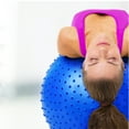 thumbnail image 3 of SEWACC Balle d'Exercice Durable en PVC Bleu avec Surface Barbelée pour Réadaptation, 3 of 3
