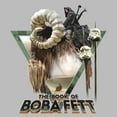 thumbnail image 2 of Boy's Star Wars: The Book of Boba Fett Bantha Ride Boba  Pull Over Hoodie Athletic Heather Large, 2 of 4