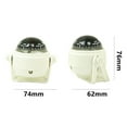 thumbnail image 2 of Voyager Compass Multi-Purpose Sea Marine Bracket Mount Compass Voyager Outside for Boat Caravan Truck White, 2 of 5