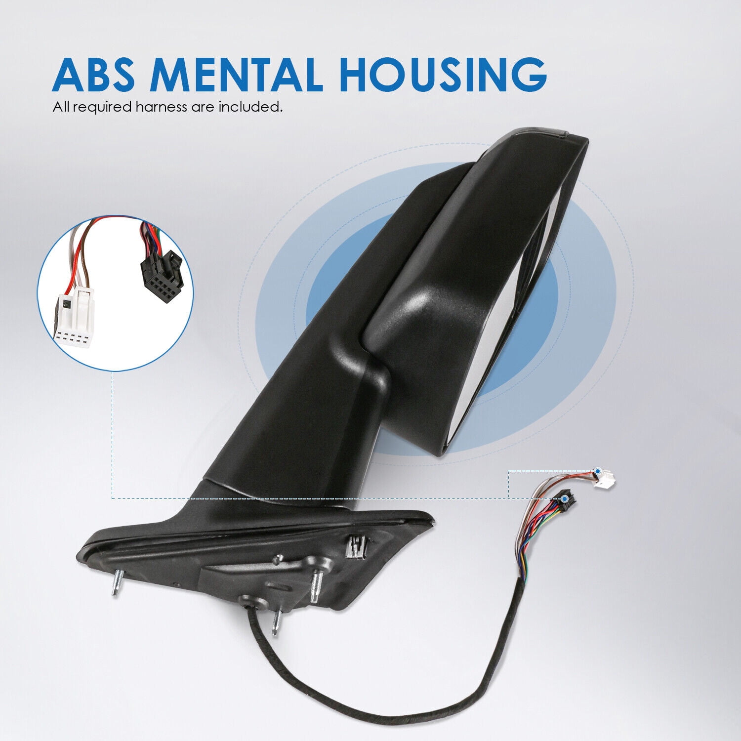 MOSTPLUS Driver Side Power Heated Tow Mirror for 2010-2018 Dodge Ram 1500 2500 3500