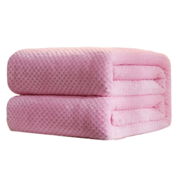 Fleece Blanket Winter Warm Mesh Pineapple Grid Soft Flannel Bed Sofa Carpet Conditioner Blanket Soft, Plush, Fluffy, Warm, Cozy Perfect Full Size for Couch, Bed, Sofa