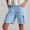 Light Blue, variant on uublik Denim Shorts for Women High Waisted Pull On Jorts with Pockets Denim Shorts Women Summer Casual Shorts, Black