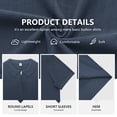 thumbnail image 4 of Iceglad Mens Knit Polo Shirt Short Sleeve Lightweight Viscose Polo Sweater Casual Ribbed Textured Summer Golf Shirt Soft Breathable Fashion Pullover, 4 of 9