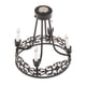 thumbnail image 5 of Lámpara de araña en miniatura para casa de muñecas, adornos para muebles, escena de vida, luces de vela de Metal para decoración de cocina, comedor y, 5 of 9