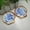 B, variant on Desktop ornament,Scallop Trinket Dish Chinoiserie Decor Millenial Decor Jewelry Holder Blue Floral Dish Beach Art Decoration Scallop Crafts