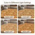 thumbnail image 7 of ODIKA 5'x7' Ultra-Soft Area Rug, Orange Vintage Floral Damask Elegance Ornate Blossom Scrolls and Mirrored Leafy Motifs Washable, Bare feet friendly, Silk-Touch for Bedroom Home office, 7 of 7