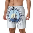 thumbnail image 2 of Haiem Not All Who Wander Are Lost2 Mens Swim Trunks with Compression Liner 2 in 1 Swimming Shorts Stretch Swimwear Quick Dry,Board Shorts-Small, 2 of 9