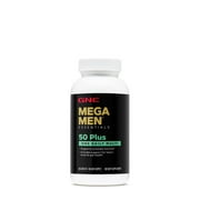GNC Mega Men 50 Plus One Daily Multivitamin for Men, 60 Count, Take One A Day, Supports Prostate, Heart, Brain, and Eye Health