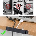 thumbnail image 4 of Clip para sujetar cables de 5 piezas, organizador de cables autoadhesivo adecuado para la gestión de cables del hogar, la oficina, el escritorio, el automóvil, el teléfono y USB (adecuado, 4 of 7