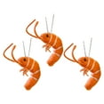 thumbnail image 2 of SeekLGT Prawnaments Christmas Ornaments Handmade Ornament Novelty Christmas Decor Eco Friendly Prawn Shape Wool Ornament Seafood Themed Holiday Decoration Unique Gift, 2 of 7