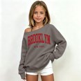 thumbnail image 2 of JAJAHO Brooklyn Shirt Girls Off The Shoulder Sweatshirt Sizes 3-14 Kids Asymmetrical Long Sleeve Street Pullover Tops, 2 of 5