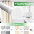 thumbnail image 2 of Shower Curtain Rods Spring Tension No Drill,63-123 Inch Heavy Duty Tension Curtain Rod - Adjustable Curtain Rod Non-Slip,Tension Rod for Windows Room Divider Balcony Outdoor Patio,Matte White, 2 of 14