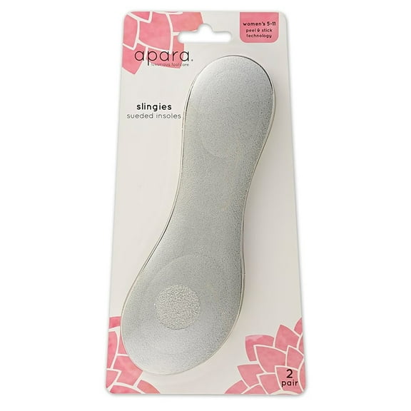 Sof Sole Apara Women's Sueded Slingie Shoe Insoles 2-Pack - Tan/Gray