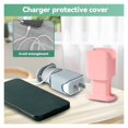 thumbnail image 2 of Protector de cargador de silicona 2 en 1 con envoltorio de cable, compatible con adaptador de corriente de teléfono., 2 of 7