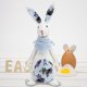thumbnail image 3 of Bonito conejito de peluche de Pascua para muñeca con bufanda, muñecos de tela con patrón Floral, juguete para regalo, adorno para fiesta de vacaciones de primavera, cama esquí esquí Gafas de esquí, 3 of 5