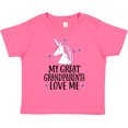 thumbnail image 3 of Inktastic My Great Grandparents Love Me Unicorn Girls Toddler T-Shirt, 3 of 5