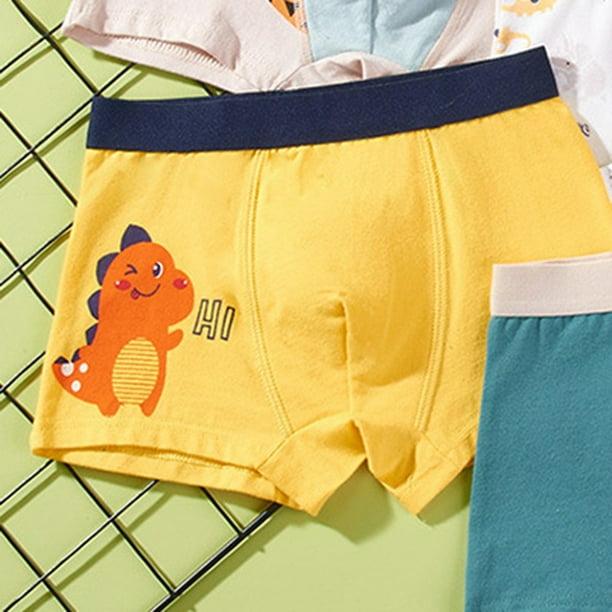 Ketyyh-chn99 Underwear Boys 2024 New Briefs Toddler Cars Underwear Soft  Cotton Dinosaur Cartoon (Blue, 10-12 Years) 